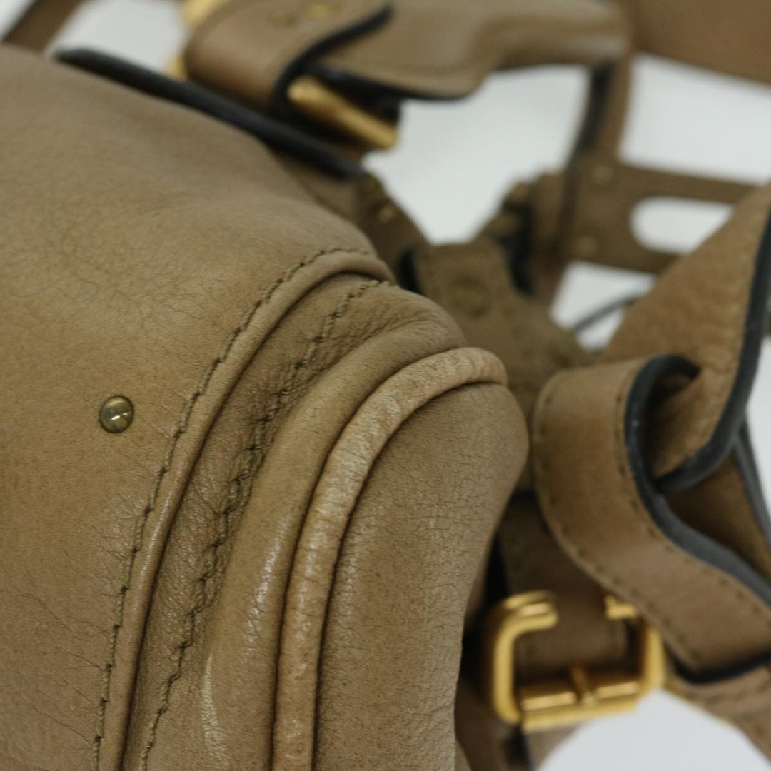 Chloe Paddington Hand Bag Leather 2way Beige 03 09 51 5276 ki4105
