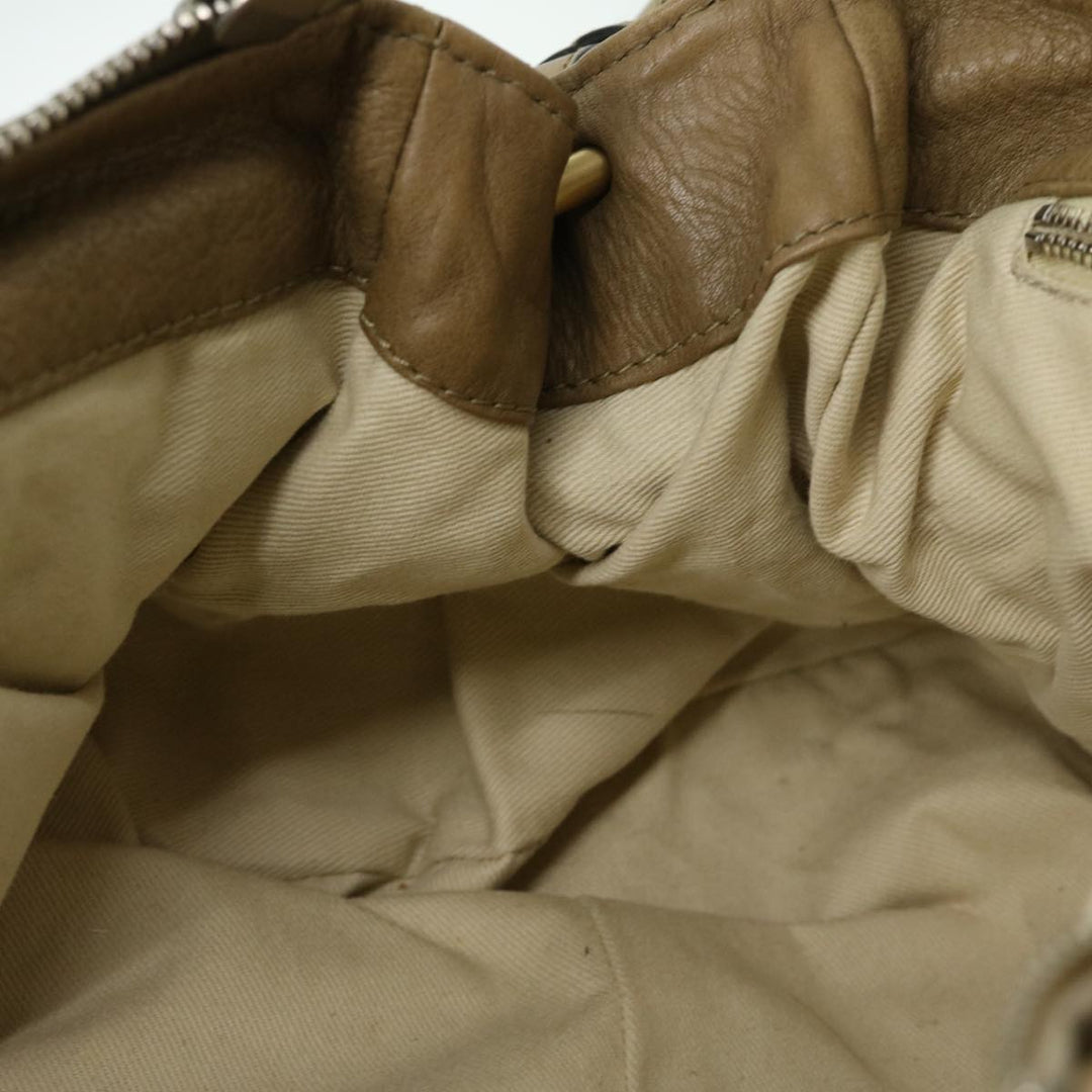 Chloe Paddington Hand Bag Leather 2way Beige 03 09 51 5276 ki4105