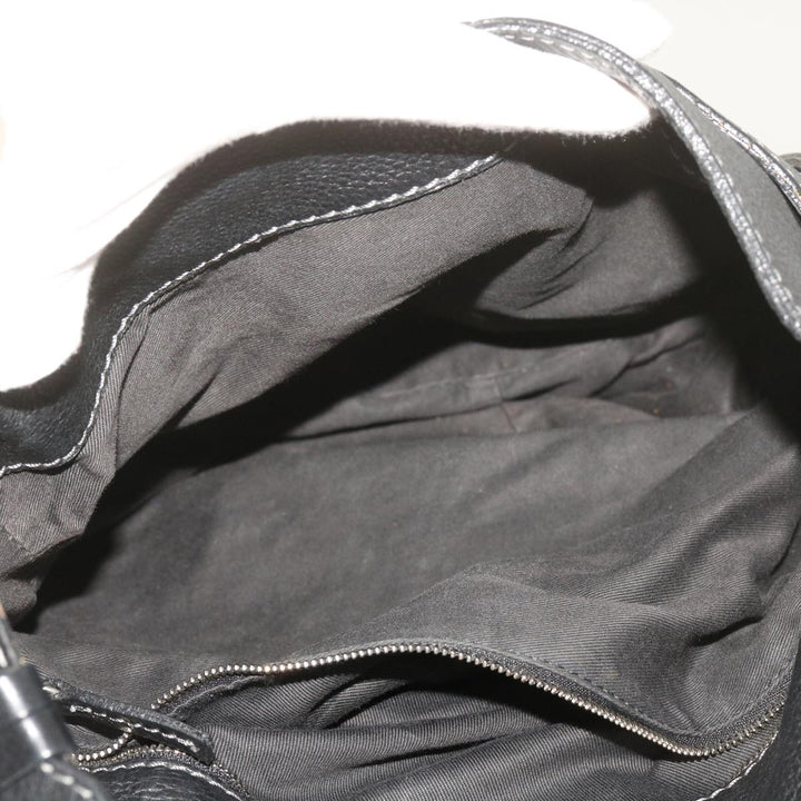 Chloe Shoulder Bag Leather Black ki4150