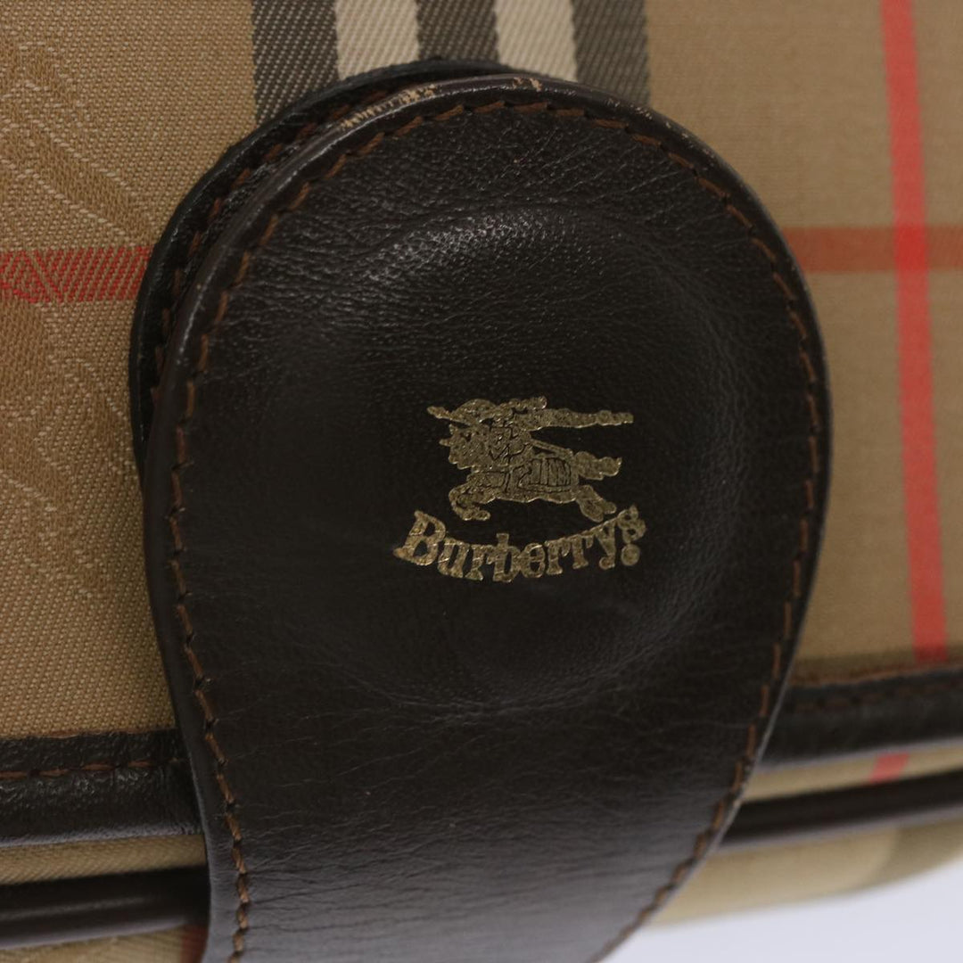 BurberrySs Nova Check Shoulder Bag Canvas Beige Auth ki4186