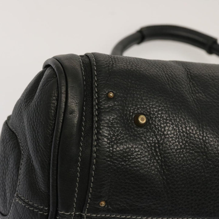 Chloe Paddington Hand Bag Leather Black ki4267