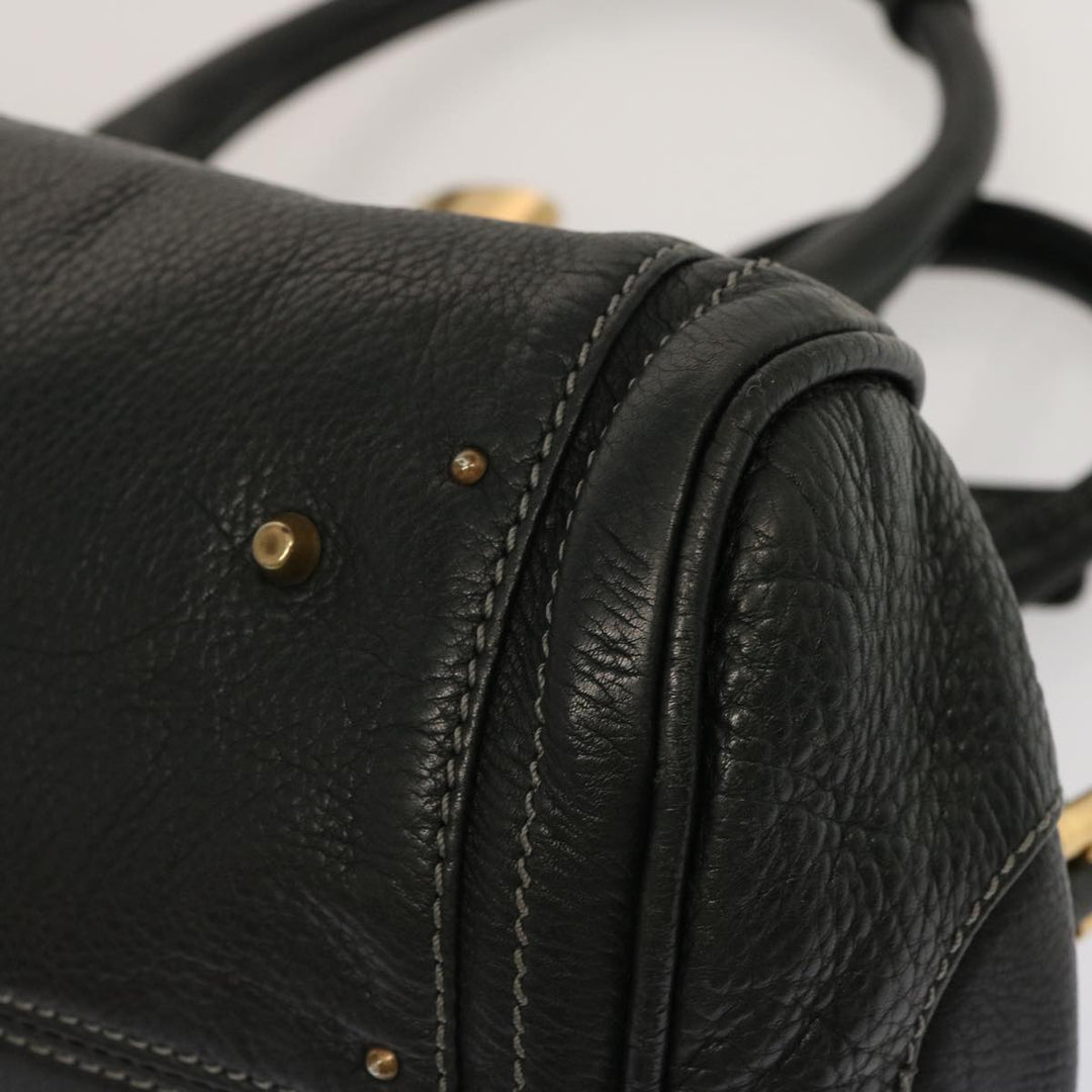 Chloe Paddington Hand Bag Leather Black ki4267