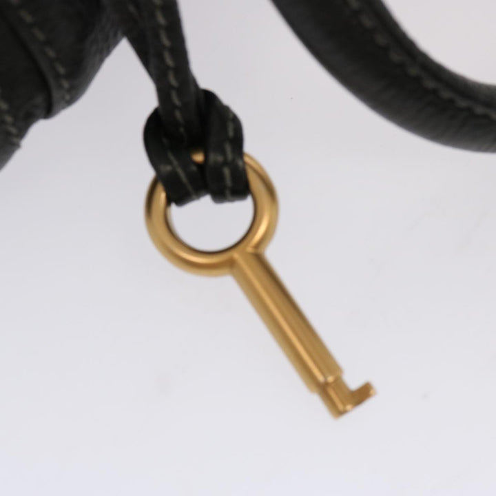 Chloe Paddington Hand Bag Leather Black ki4267