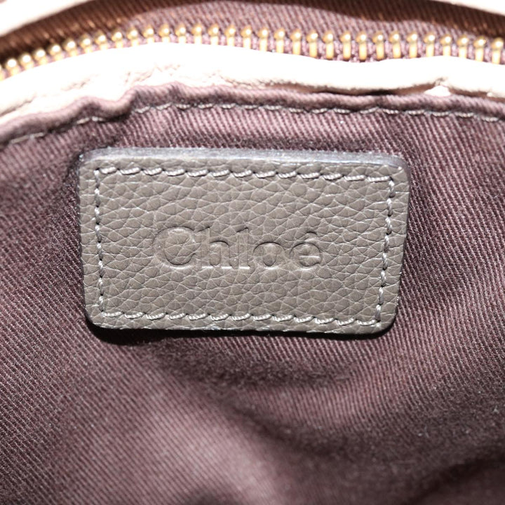 Chloe Mini Paraty Hand Bag Leather 2way Brown ki4277