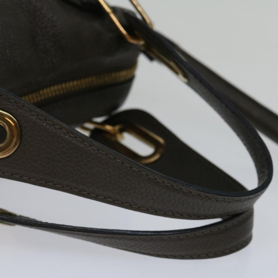 Chloe Mini Paraty Hand Bag Leather 2way Brown ki4277