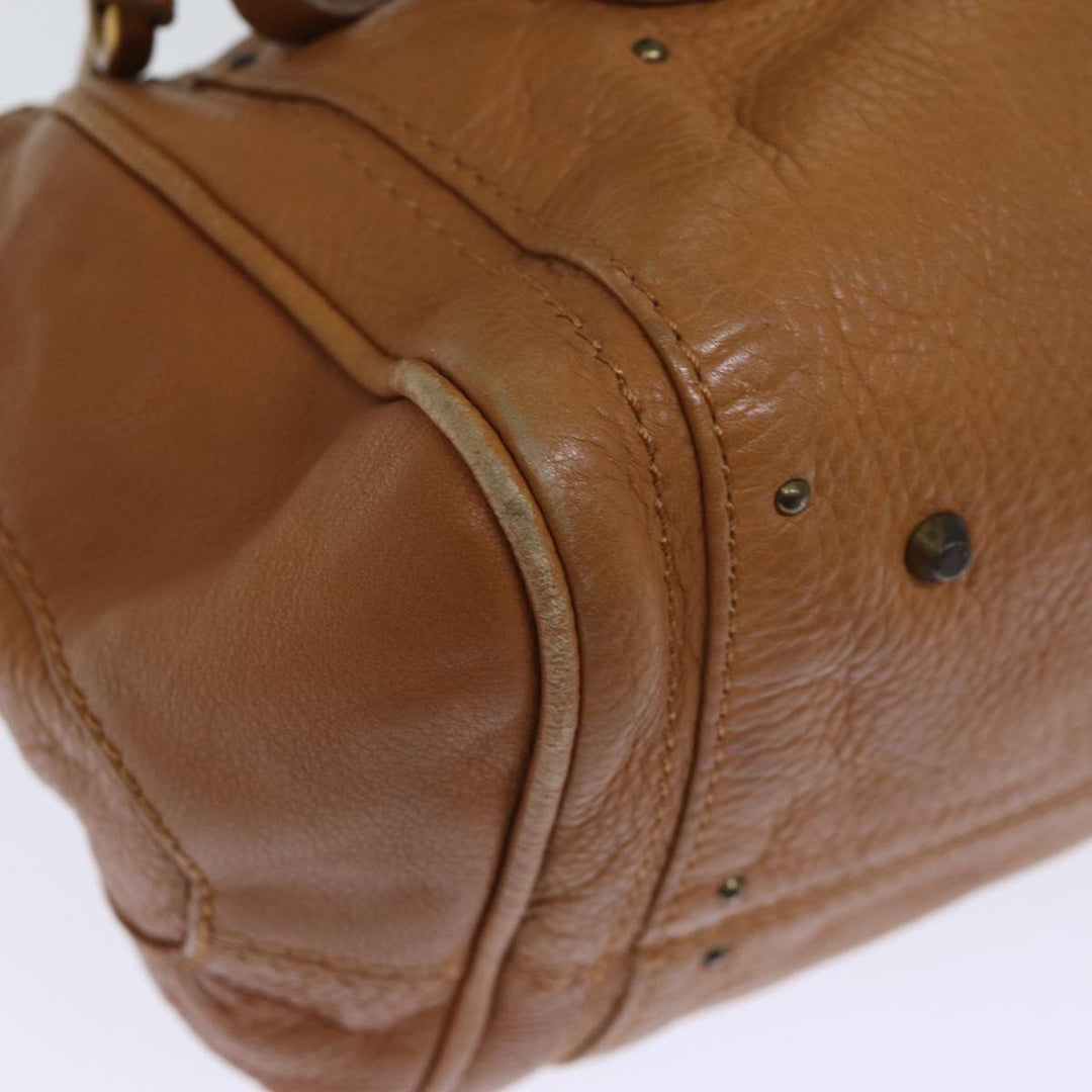 Chloe Paddington Shoulder Bag Leather Brown ki4344