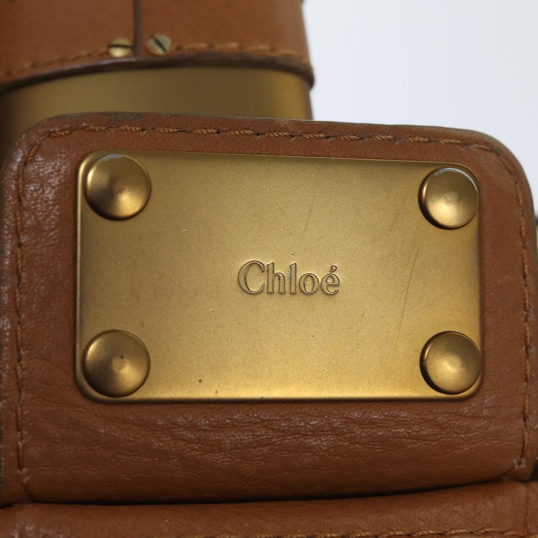 Chloe Paddington Shoulder Bag Leather Brown ki4344