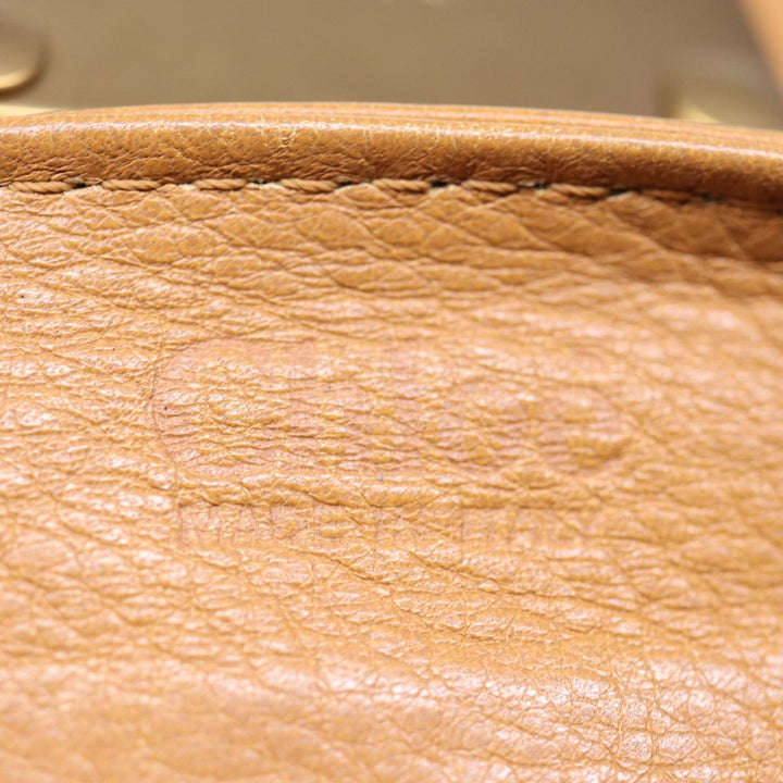 Chloe Paddington Shoulder Bag Leather Brown ki4344
