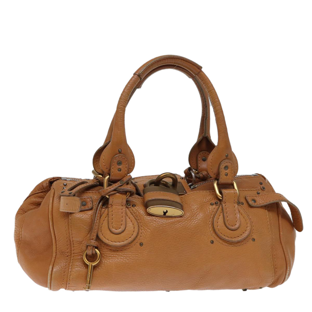 Chloe Paddington Shoulder Bag Leather Brown ki4344