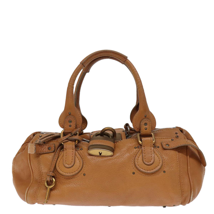 Chloe Paddington Shoulder Bag Leather Brown ki4344