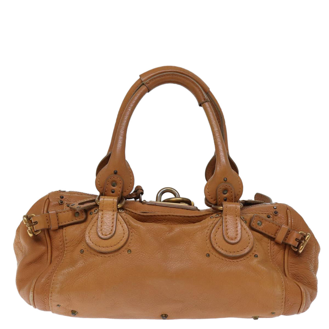 Chloe Paddington Shoulder Bag Leather Brown ki4344
