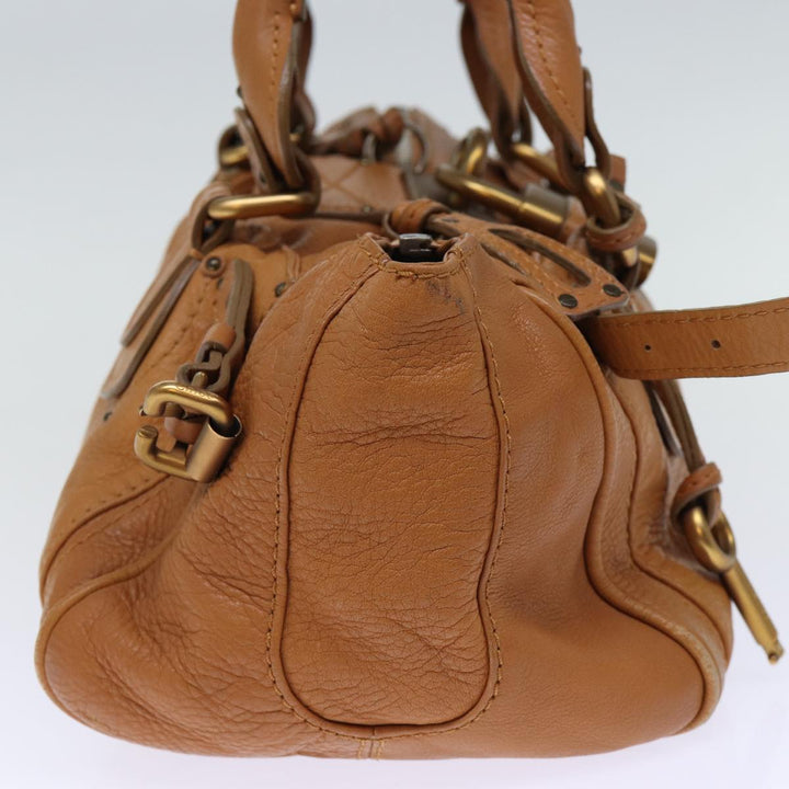 Chloe Paddington Shoulder Bag Leather Brown ki4344