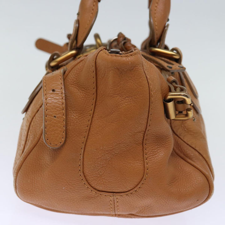 Chloe Paddington Shoulder Bag Leather Brown ki4344