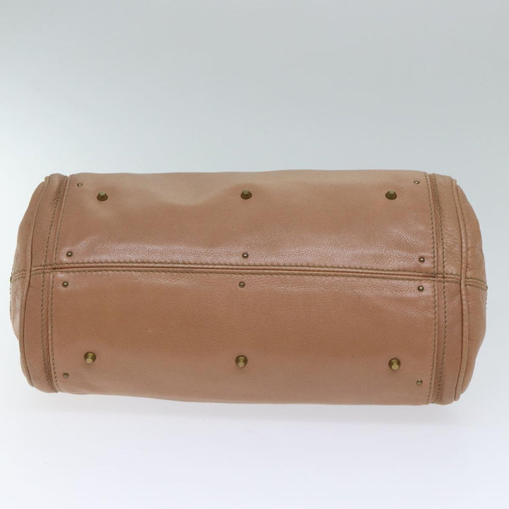 Chloe Paddington Hand Bag Leather Beige ki4345
