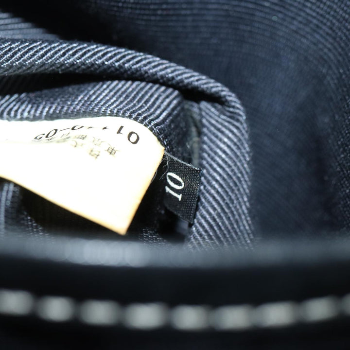 Burberry Nova Check Blue Label Shoulder Bag Canvas Black Auth ki4402