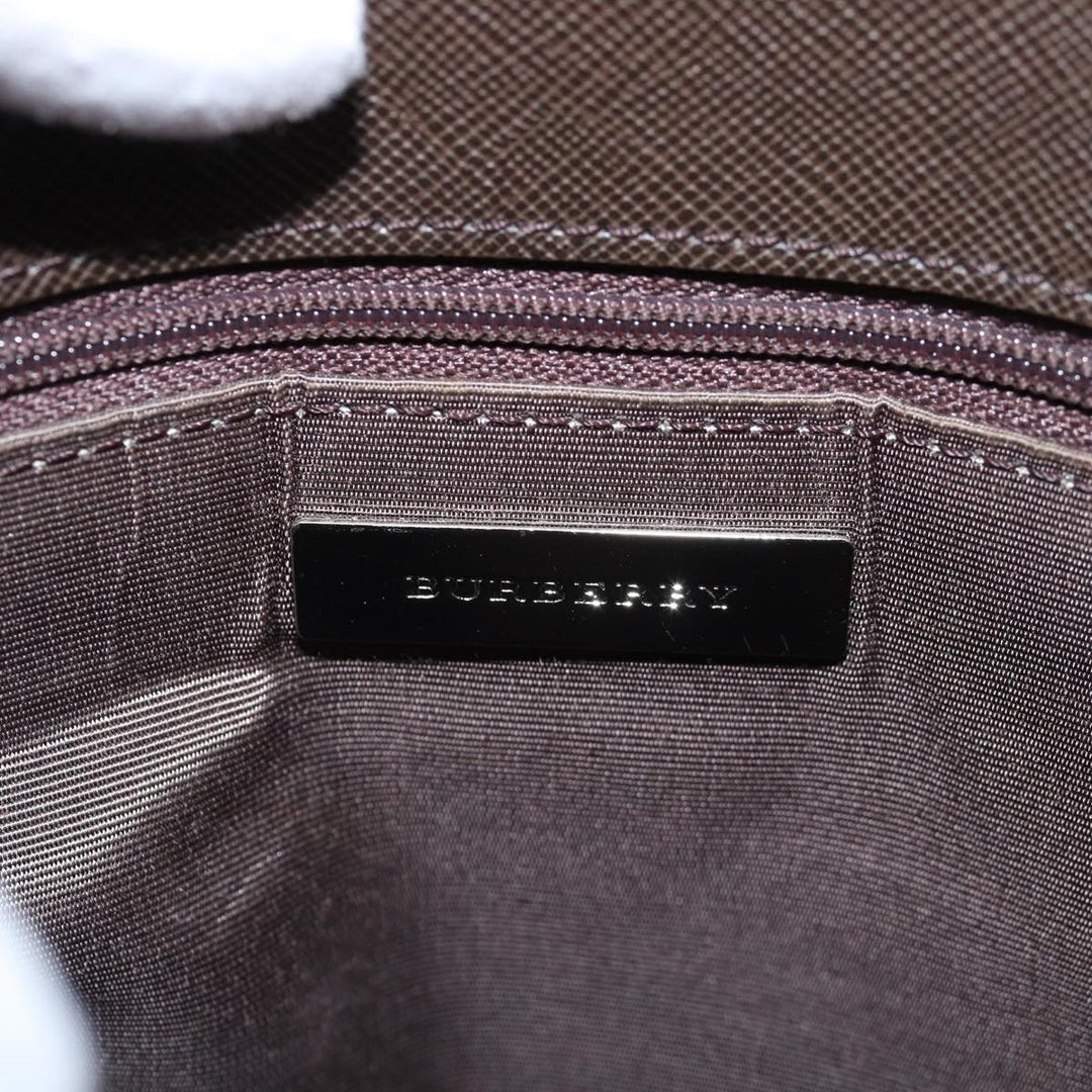 Burberry Nova Check Shoulder Bag Canvas Beige Brown Auth ki4418