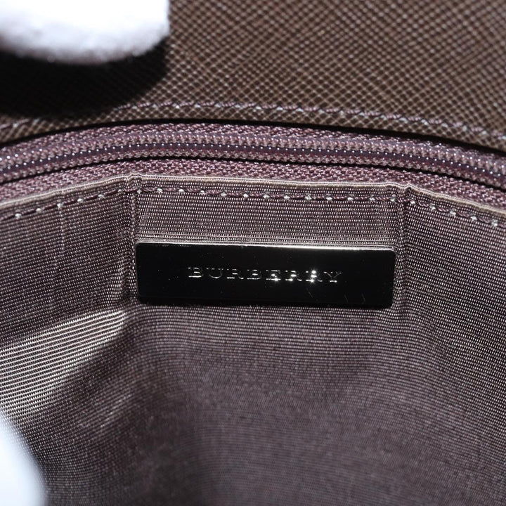 Burberry Nova Check Shoulder Bag Canvas Beige Brown Auth ki4418