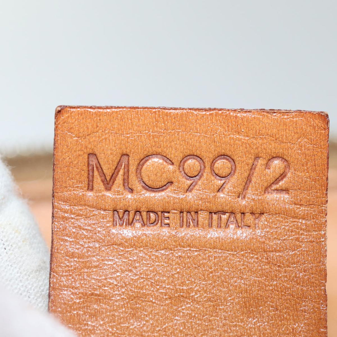Celine Macadam Canvas Vanity Hand Bag PVC Brown Auth ki4460
