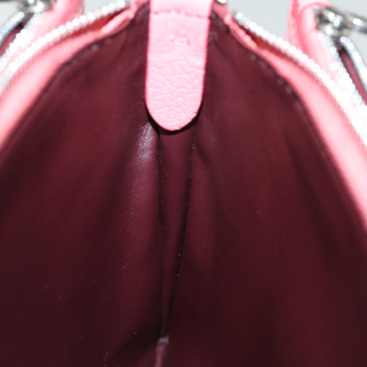 Burberry Shoulder Bag Leather Pink Auth ki4506