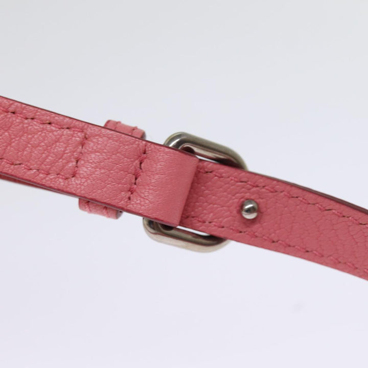 Burberry Shoulder Bag Leather Pink Auth ki4506