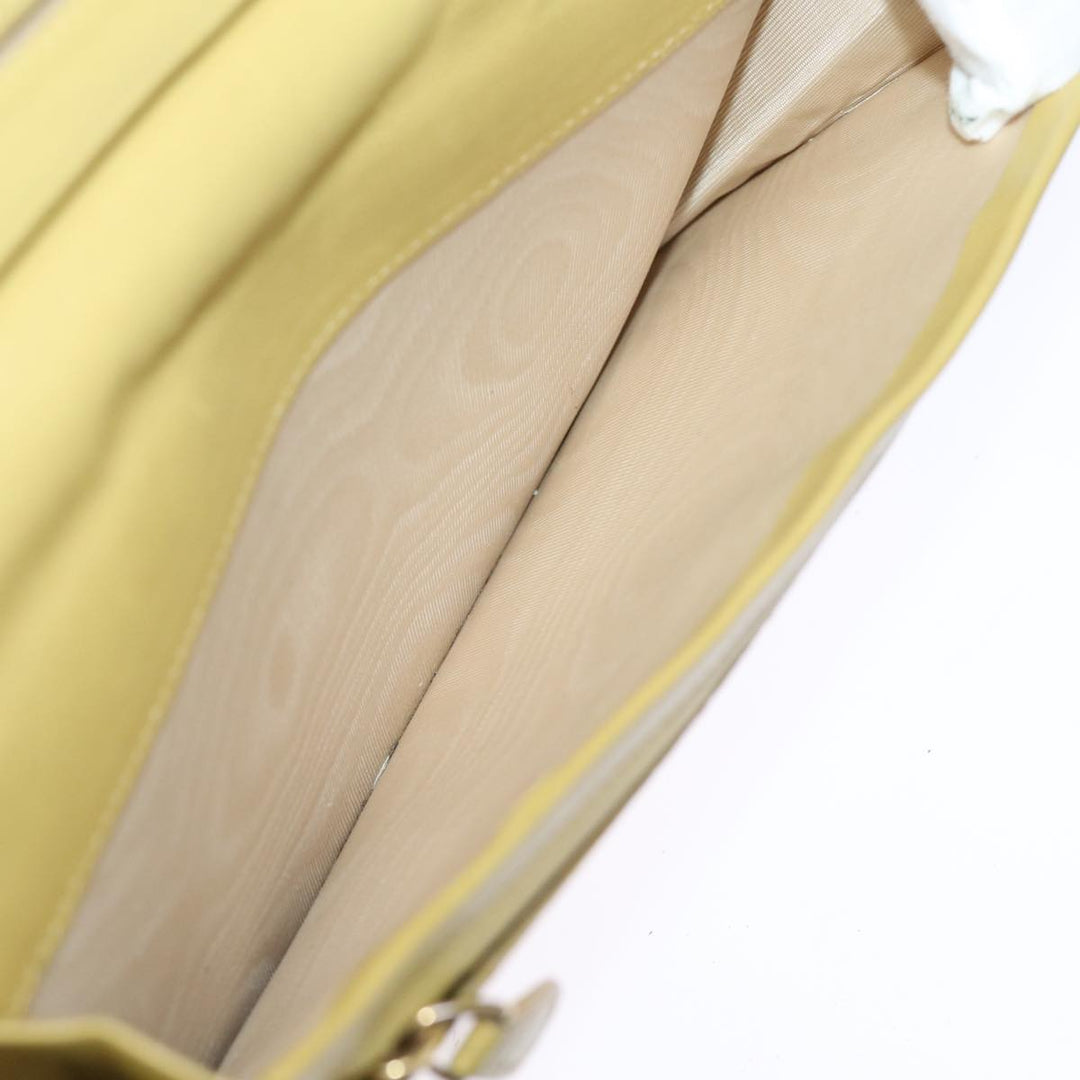 Bottega veneta INTRECCIATO Organizer Wallet Leather Yellow Auth ki4541
