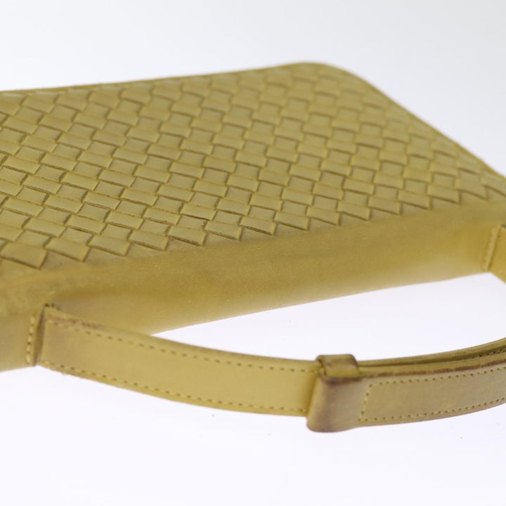 Bottega veneta INTRECCIATO Organizer Wallet Leather Yellow Auth ki4541