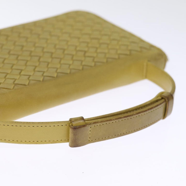 Bottega veneta INTRECCIATO Organizer Wallet Leather Yellow Auth ki4541