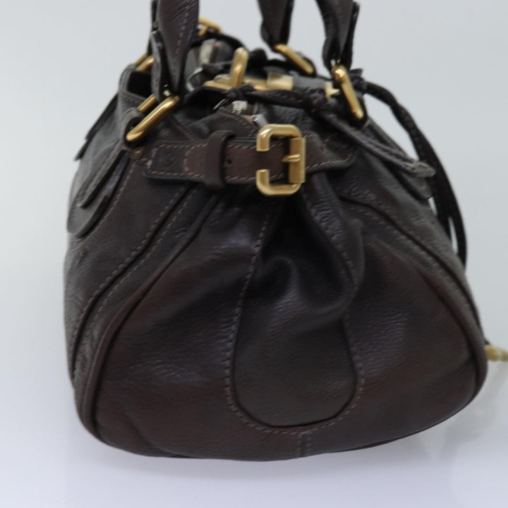 Chloe Paddington Hand Bag Leather Brown ki4544