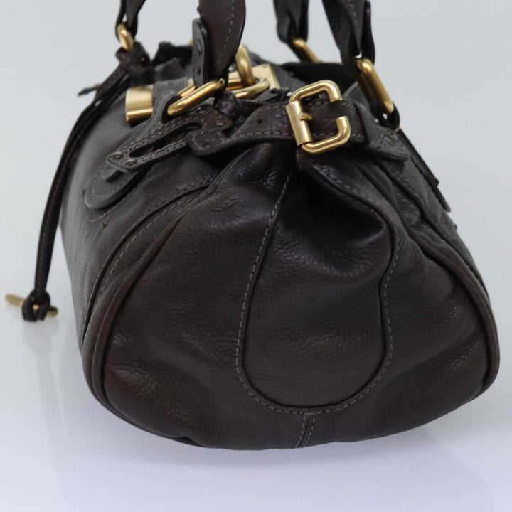 Chloe Paddington Hand Bag Leather Brown ki4544