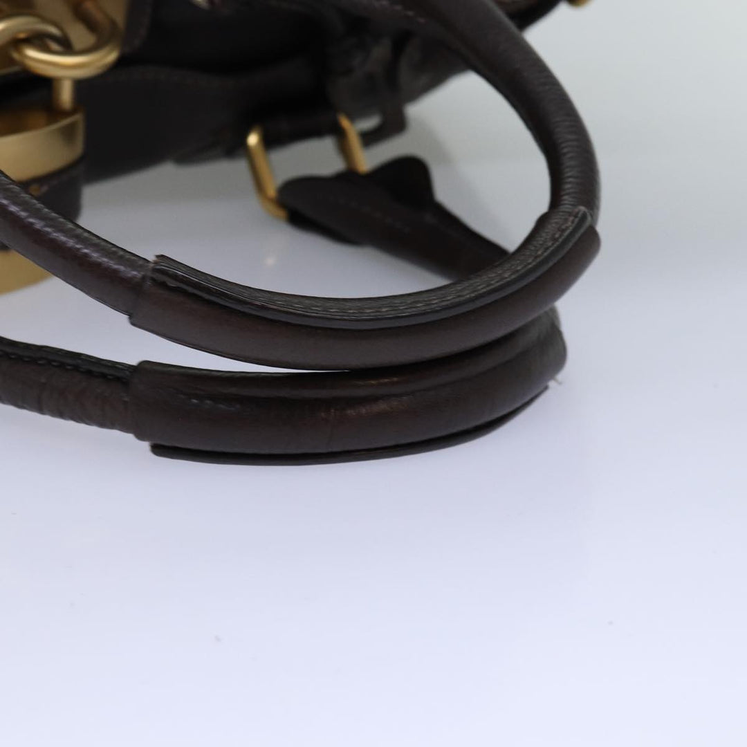 Chloe Paddington Hand Bag Leather Brown ki4544