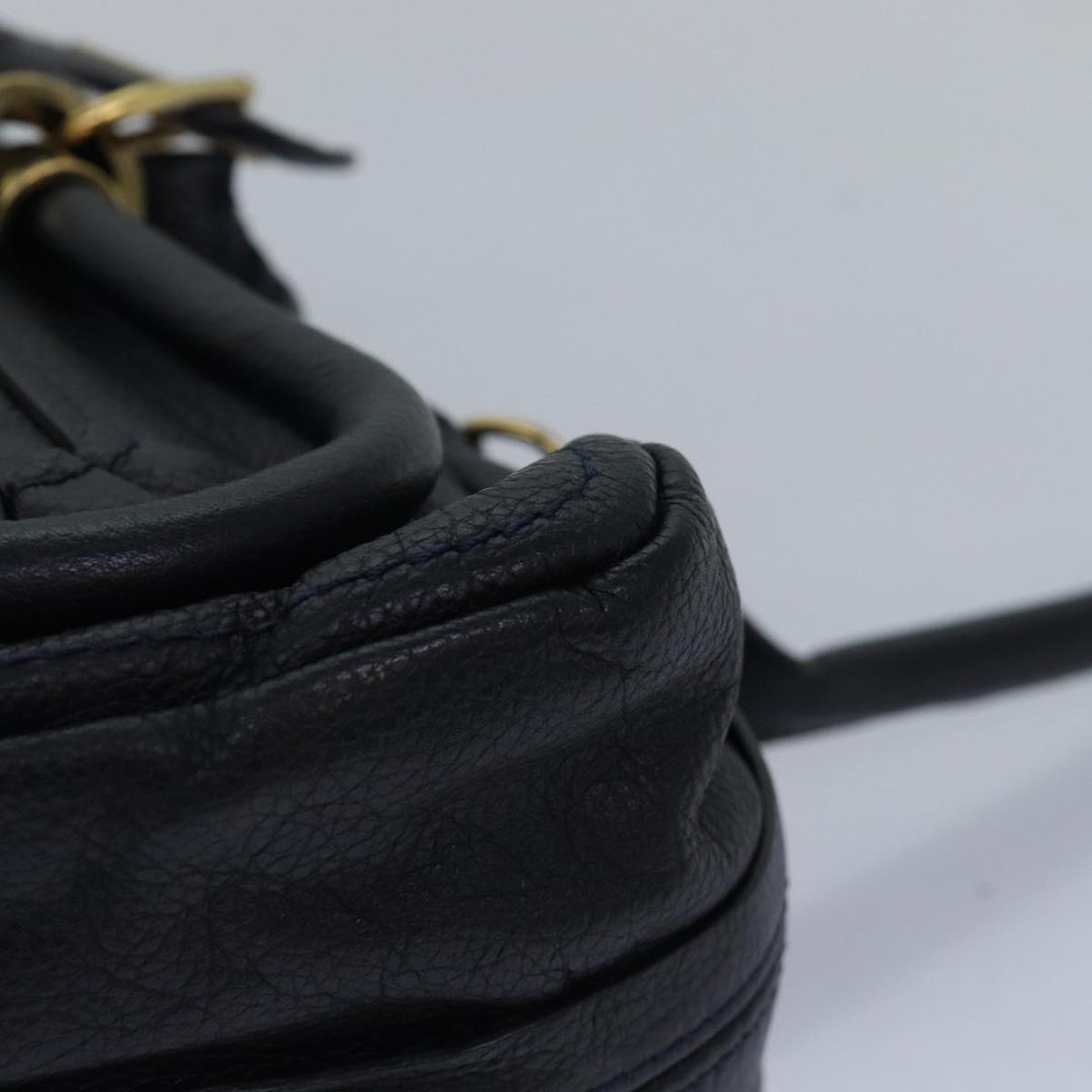 Chloe Mini Paraty Hand Bag Leather 2way Black 02 15 50 65 ki4561