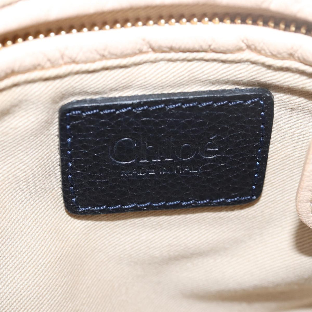 Chloe Mini Paraty Hand Bag Leather 2way Black 02 15 50 65 ki4561