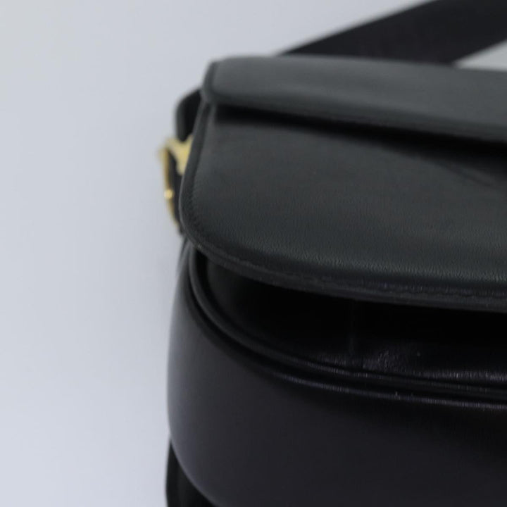 Celine Horse Carriage Shoulder Bag Leather Black  ki4569