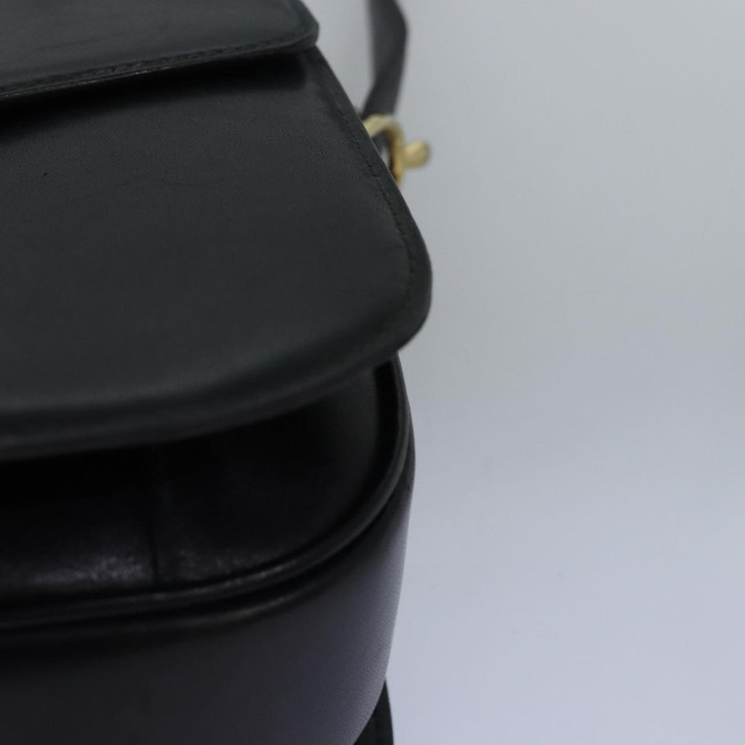Celine Horse Carriage Shoulder Bag Leather Black  ki4569