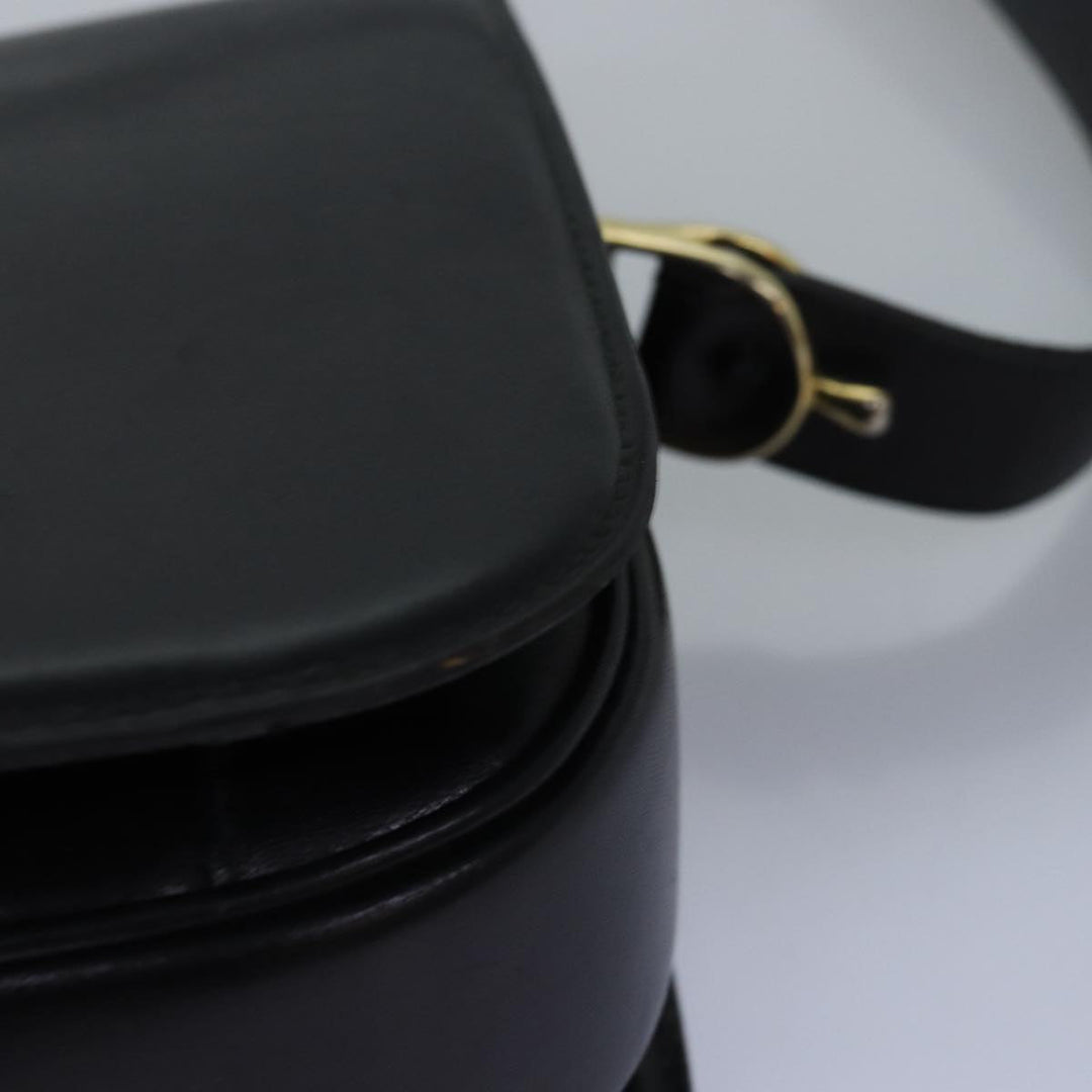 Celine Horse Carriage Shoulder Bag Leather Black  ki4569