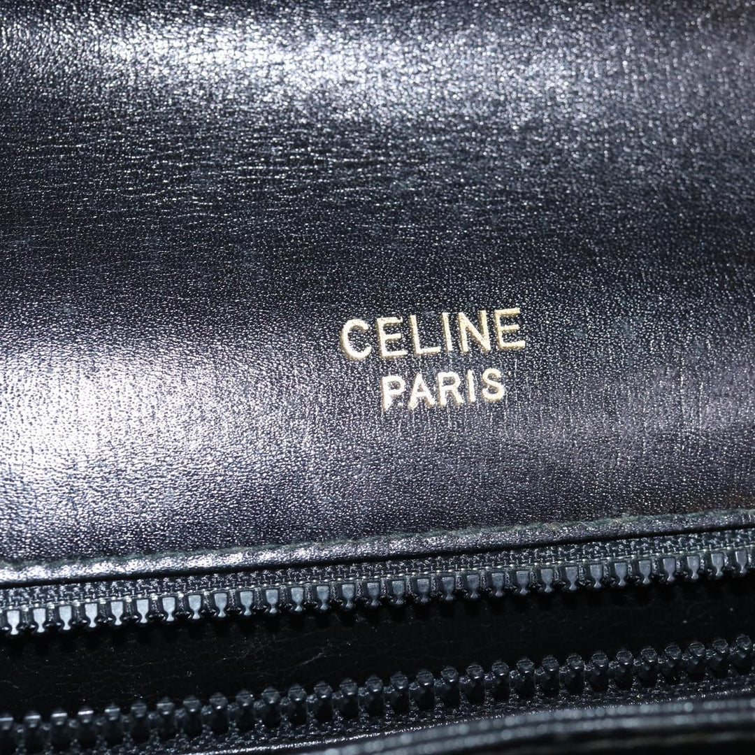Celine Horse Carriage Shoulder Bag Leather Black  ki4569