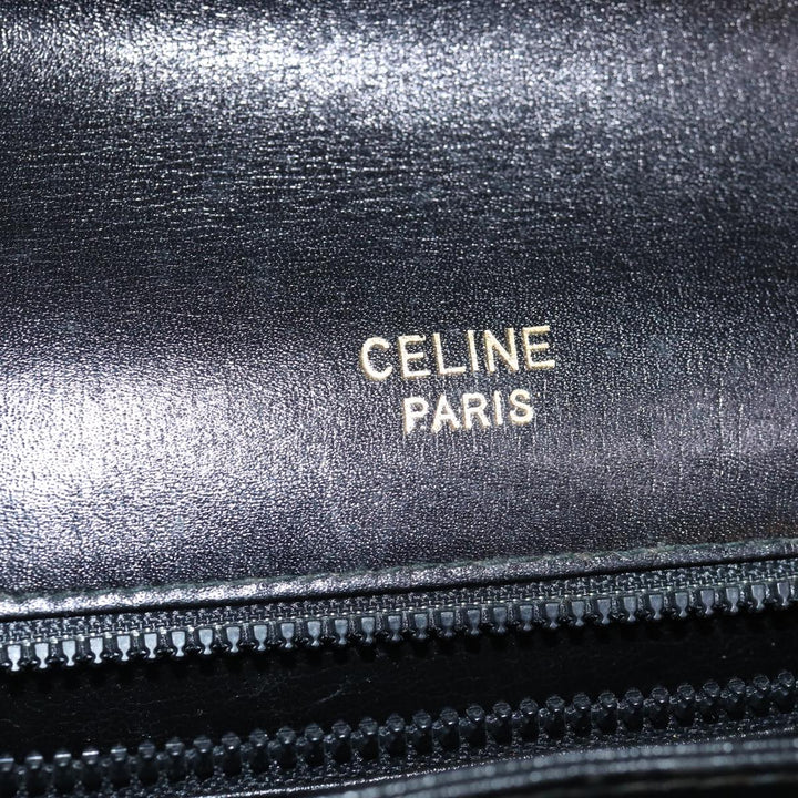 Celine Horse Carriage Shoulder Bag Leather Black  ki4569