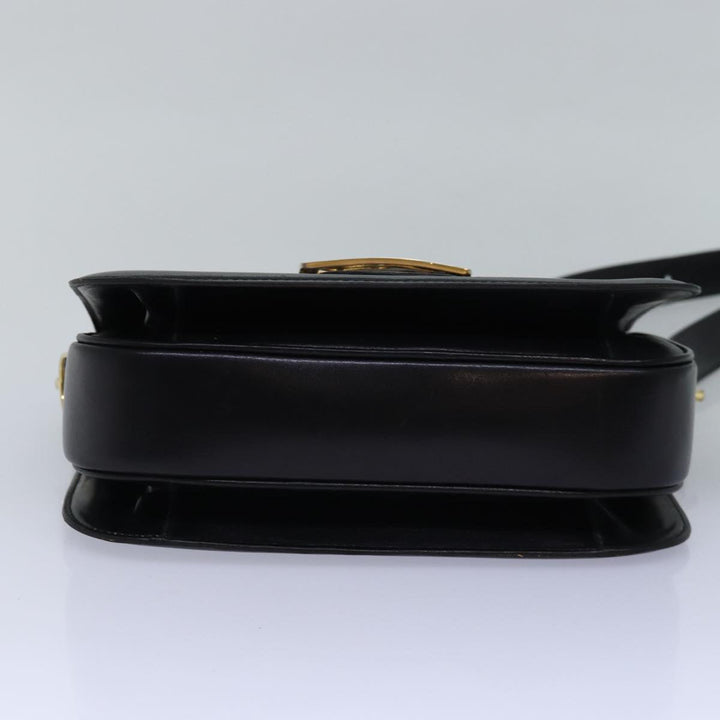 Celine Horse Carriage Shoulder Bag Leather Black  ki4569