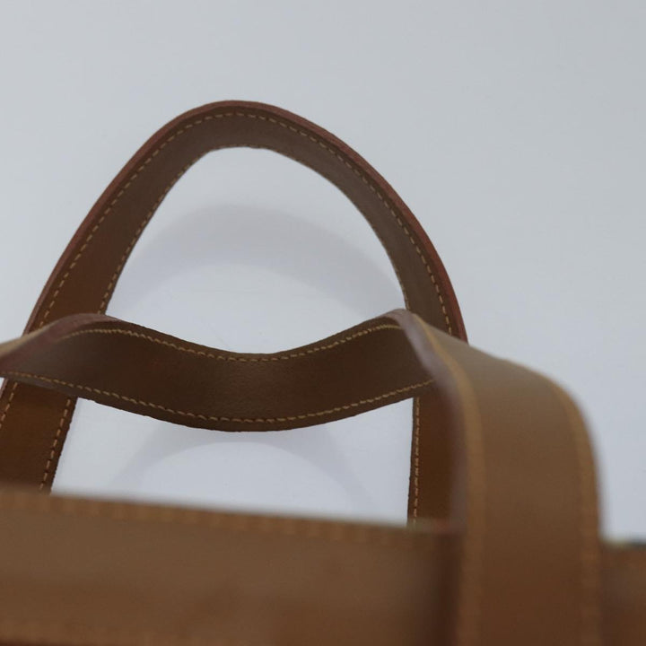 BurberrySs Nova Check Hand Bag Canvas Beige Auth ki4571