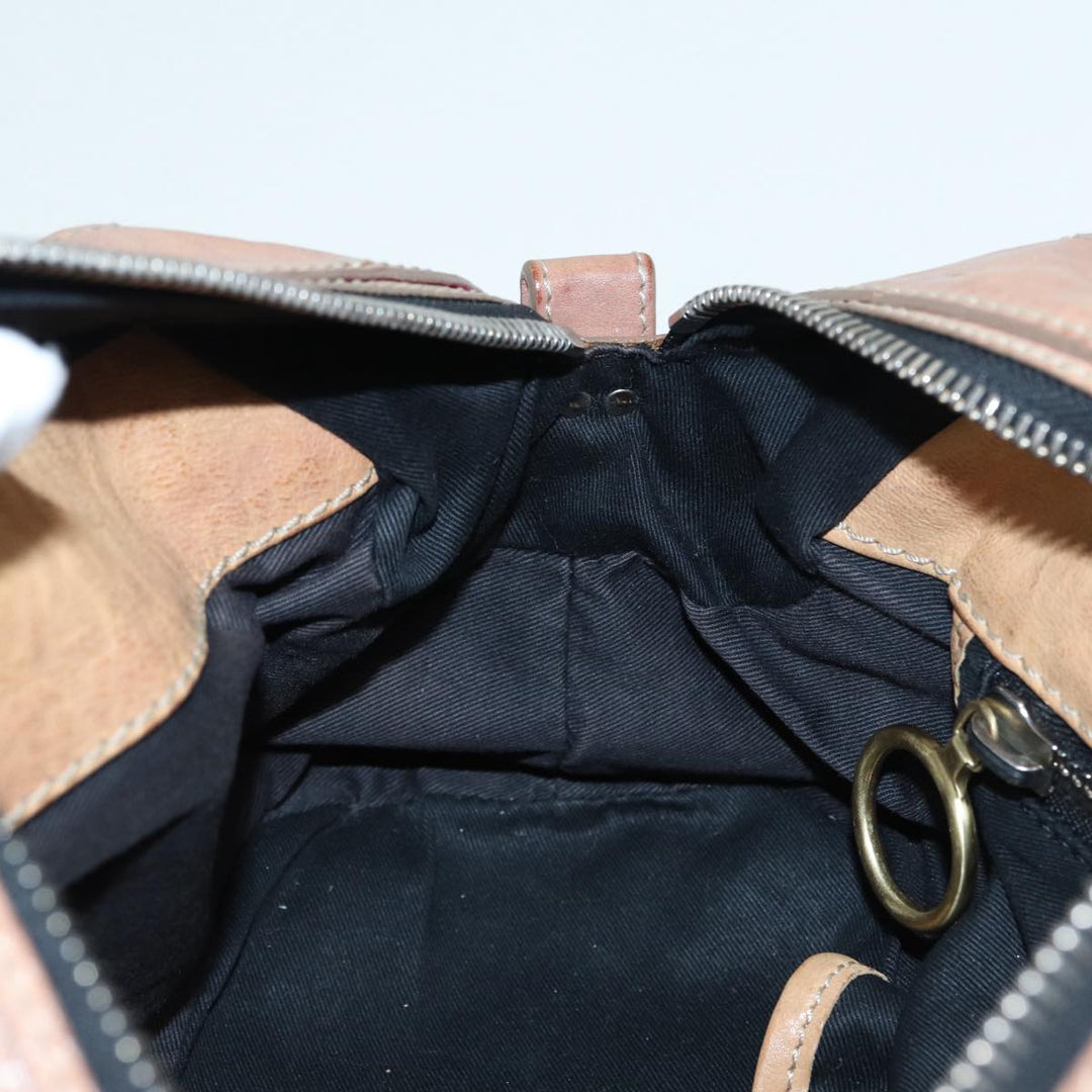 Chloe Hand Bag Leather Beige ki4666