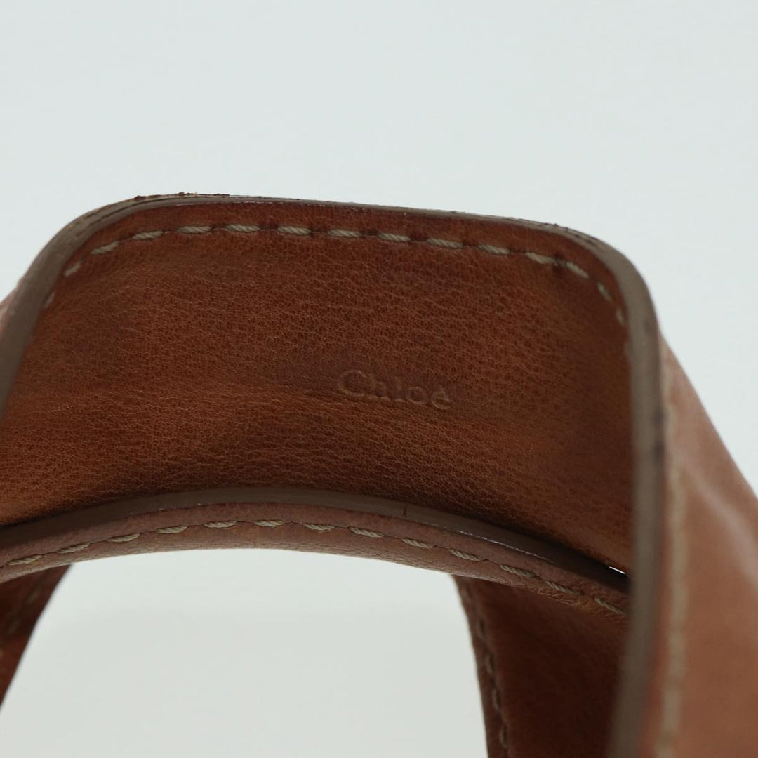 Chloe Hand Bag Leather Beige ki4666
