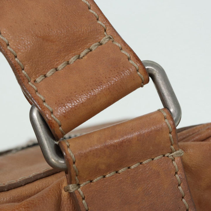 Chloe Hand Bag Leather Beige ki4666