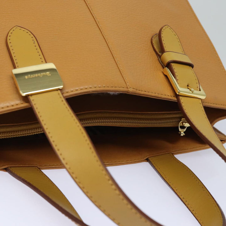BurberrySs Nova Check Hand Bag Leather Beige Auth ki4691