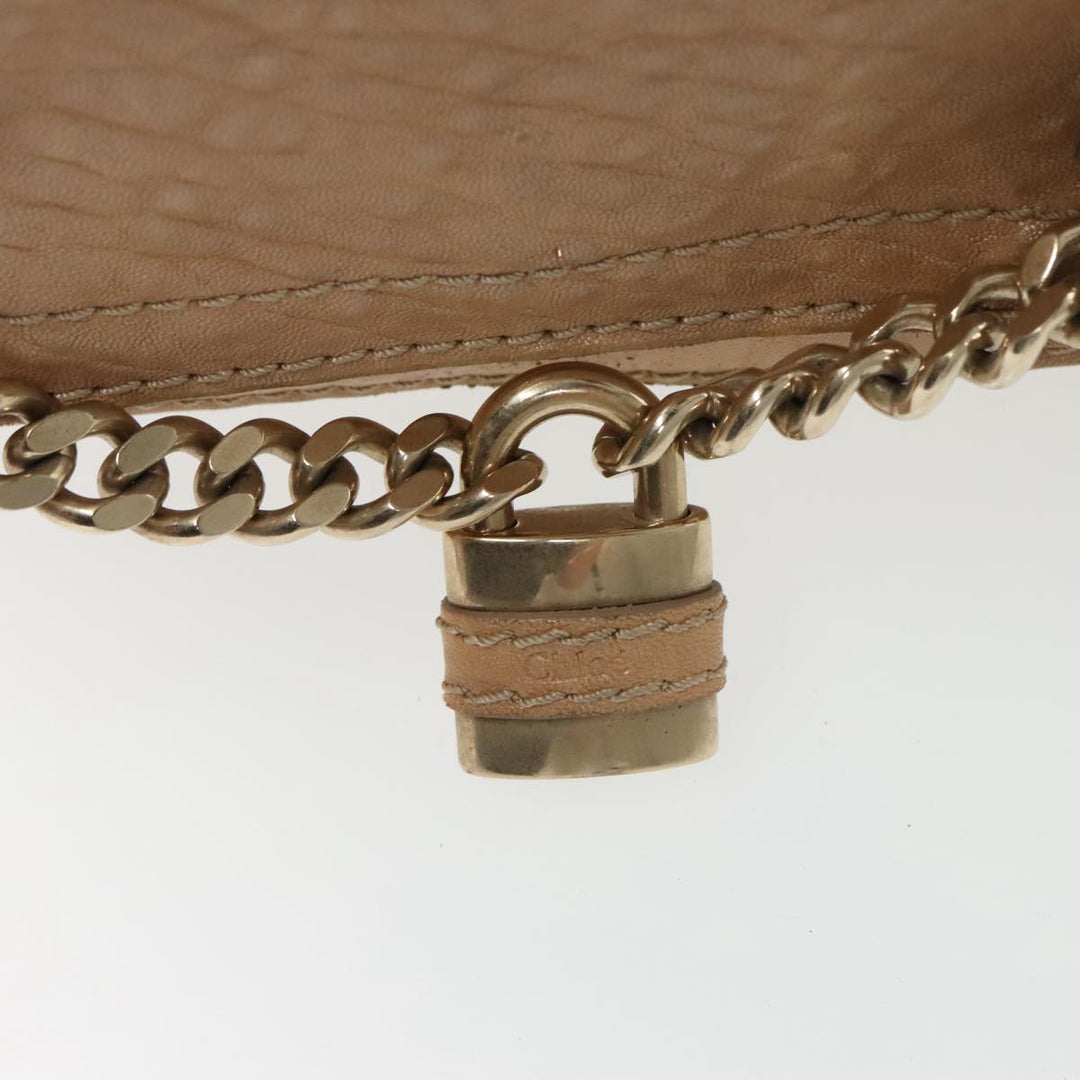 Chloe Paddington Hand Bag Leather 2way Beige ki5127