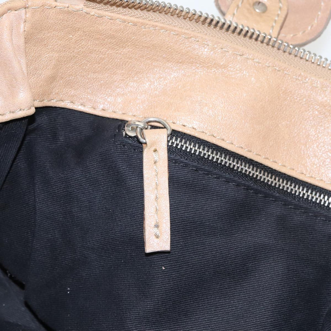 Chloe Paddington Hand Bag Leather 2way Beige ki5127