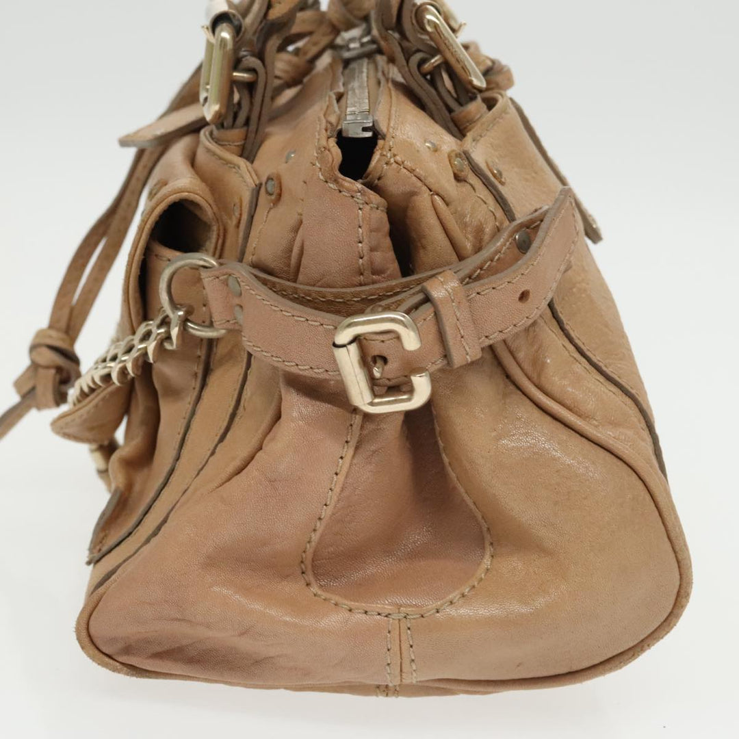 Chloe Paddington Hand Bag Leather 2way Beige ki5127