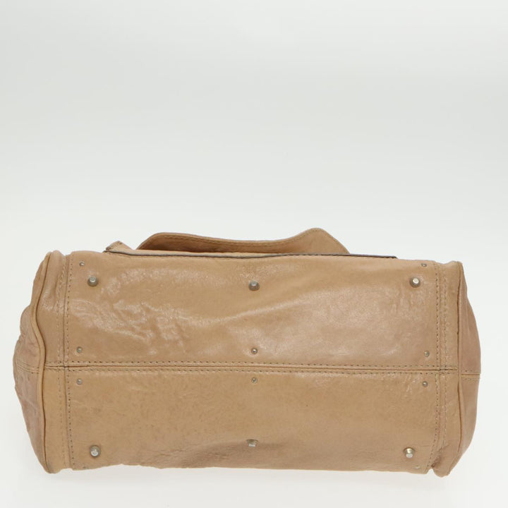 Chloe Paddington Hand Bag Leather 2way Beige ki5127