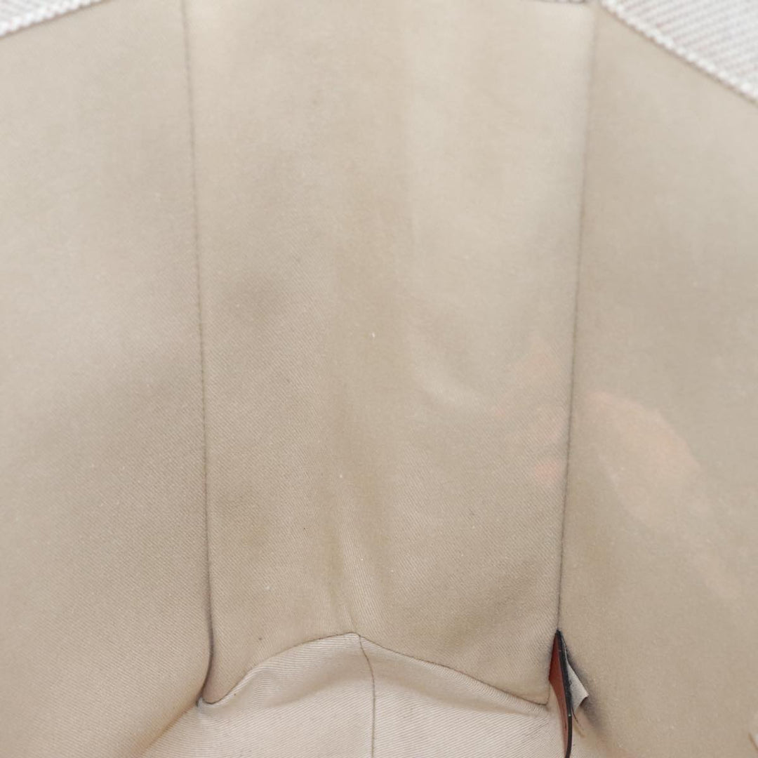 Chloe Tote Bag Canvas Leather Beige Brown ki5211