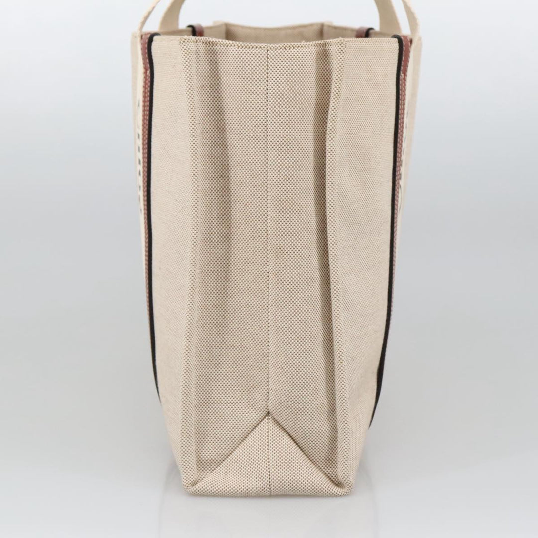 Chloe Tote Bag Canvas Leather Beige Brown ki5211