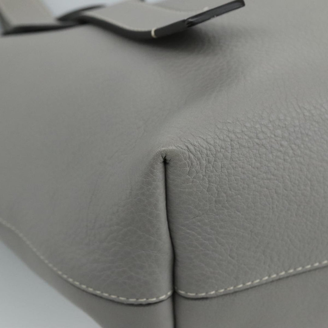 Chloe Darryl Tote Bag Leather Gray Gold ki5336